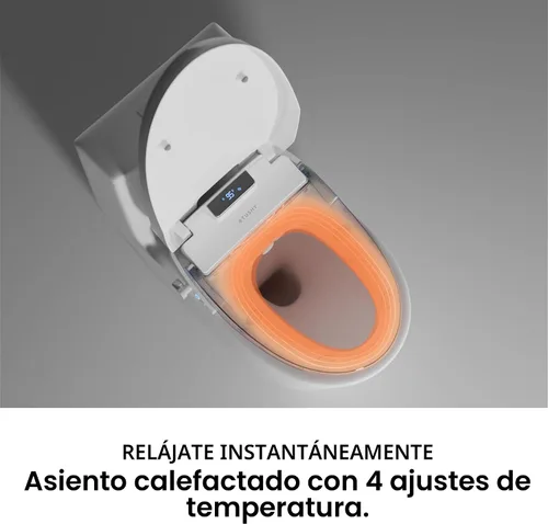 Vista 5 de TUSHY Aura - Asiento de bidé eléctrico de lujo Asiento de inodoro con calefacción con control de temperatura, agua caliente ajustable al instante