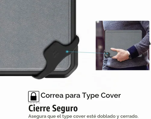 Vista 5 de MoKo Funda compatible con Microsoft Surface Go 4 / Surface Go 3 / Surface Go 2 / Surface Go Funda protectora todo en uno con soporte para bolígrafo