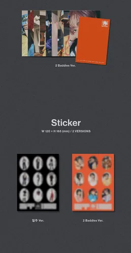 Vista 5 de NCT 127 - Juego de portada de 2 Baddies 4to álbum Photobook Versión 2 Juego de portada CD+1p póster plegable en paquete+folleto+1p postal+1ea