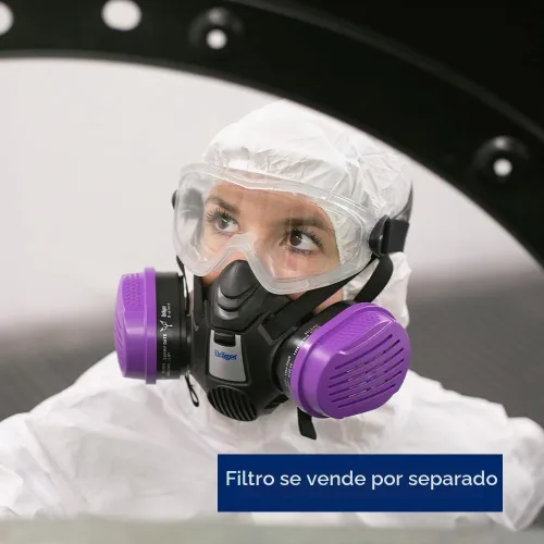 Vista 7 de Dräger X-plore 3500 Máscara respiradora de media cara, aprobada por NIOSH