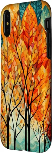 Vista 6 de Fall Theme & Autumn Leaves & Colorful Trees, Fall Colors Case for iPhone 16