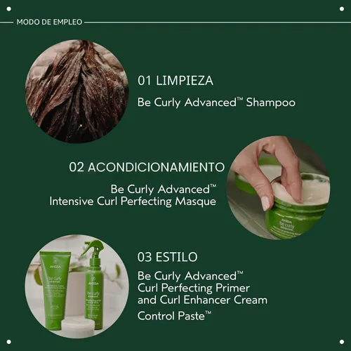 Vista 5 de Aveda Be Curly Advanced Shampoo Moisturizing Shampoo for Curly, Coily, Wavy Hair Gently Cleanses, Removes Build Up Fights Frizz Sulfate