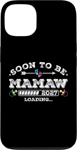 Vista 7 de Soon to Be Mamaw 2027 Loading for Pregnancy Announcement Case for iPhone XR