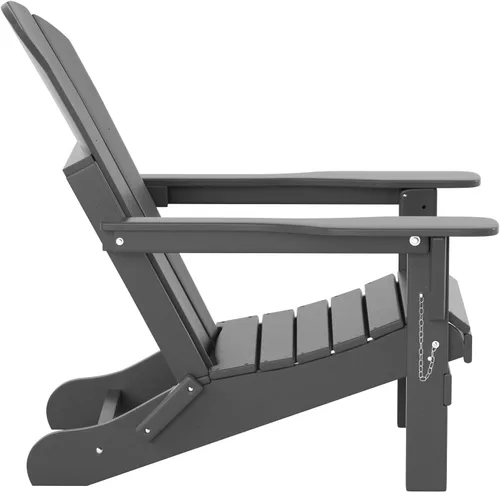 Vista 5 de WO Home Furniture - Juego de 3 sillas plegables para exteriores, mesa auxiliar, resistente a la intemperie y a los rayos UV, para césped, jardín