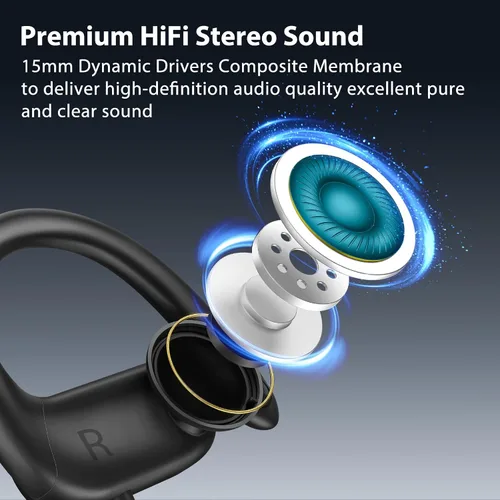 Vista 2 de APETOO Auriculares USB C con micrófono de gancho y control de volumen, auriculares con cable de entrenamiento tipo C, sonido estéreo de alta