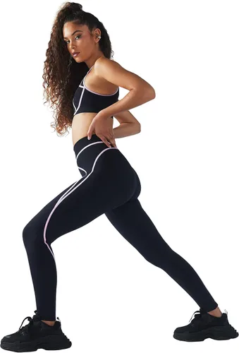 Vista 4 de Savage x Fenty Leggings de cintura alta de malla para mujer