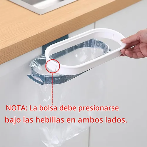 Vista 4 de Soporte para bolsa de basura de acero inoxidable