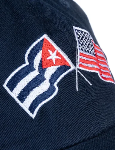 Vista 6 de Ann Arbor T-shirt Co Bandera de las Naciones de la Amistad Americana - Sombrero de papá de perfil bajo para hombres y mujeres