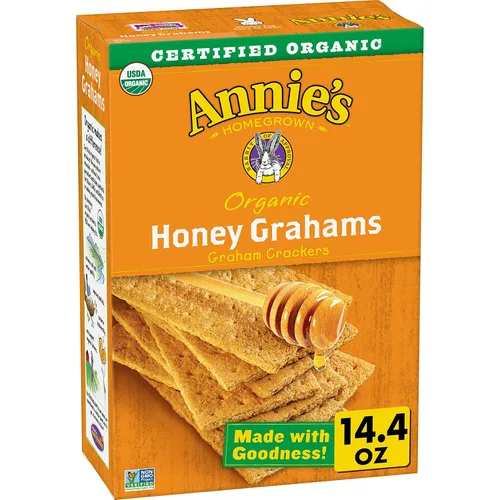 Vista 63 de Annie's Organic Chocolate Bunny Graham Snacks, 7.5 onzas