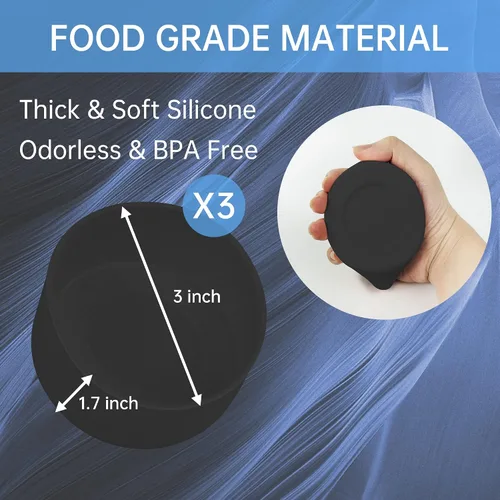Vista 6 de Bota de silicona para vaso Stanley Quencher, cubierta protectora para la parte inferior de la botella de agua (negro)