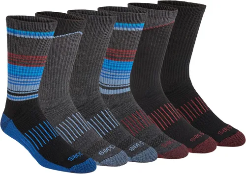 Vista 18 de Dickies Men's Dri-tech Original Moisture Control Crew Socks, Available in M-xxl (6, 12, 18 Pairs)