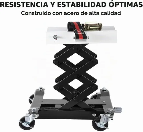 Vista 3 de Gato de transmisión de bajo perfil de 450 libras - Elevadro para reparación de automóviles de servicio pesado con rango de altura de 7-23 pulgadas