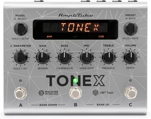 Vista 10 de IK Multimedia TONEX Pedal: Pedal de efectos múltiples estéreo para guitarra y bajo con 150 preestablecidos, 15 FX Pre/Post, afinador, Tap Tempo Negro