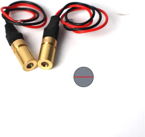 Vista 9 de módulo láser de luz roja 650nm módulo láser industrial longitud focal ajustable (cross-2packs)