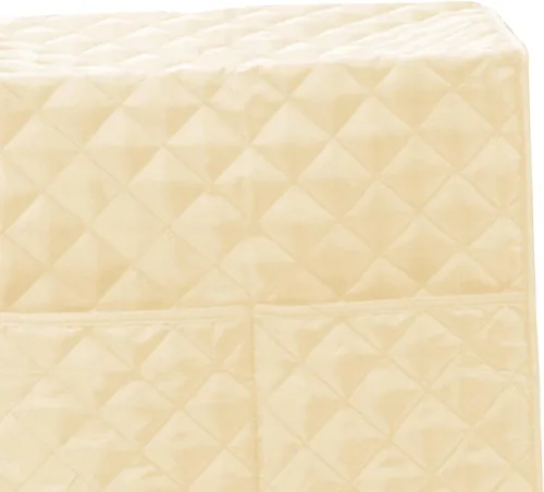 Vista 4 de KLKCMS Cubierta para máquina de café, Funda protectora acolchada para máquina de café, Cubiertas para electrodomésticos de cocina, beige
