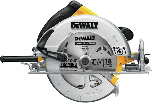 Vista 3 de DEWALT Sierra circular de 7 1/4 pulgadas, giratoria con bisel de hasta 57 grados, con cable (DWE575SB)