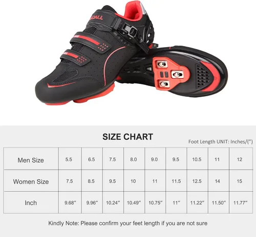 Vista 5 de AICALL Men's Cycling Shoes Indoor Outdoor Road Mountain Bike Compatible Breathable Bike Shoes Delta Cleats Included