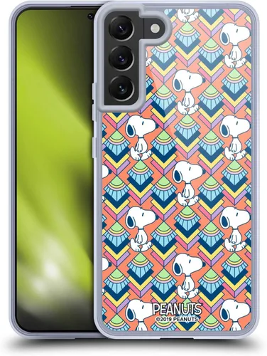 Vista 244 de Head Case Designs Snoopy Deco Dreams - Funda de gel con licencia oficial de Peanuts Blue Pattern [protección de grado militar] compatible con Google