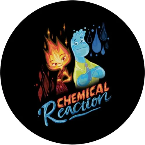 Vista 3 de PopGrip intercambiable de reacción química elemental Ember & Wade de Disney y Pixar