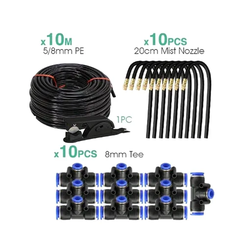 Vista 6 de New Quick Connector Drip Automatic Irrigation System with 360-degree Bending Dropper, Adjustable Atomizing Nozzle for Watering Sprinkler System for