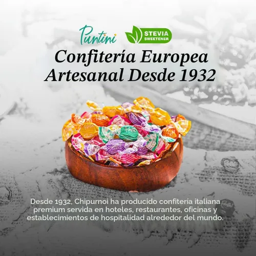 Vista 4 de PUNTINI Frutti Assortiti con Stevia, Azufaifos italianos sin azúcar, 750 Ct