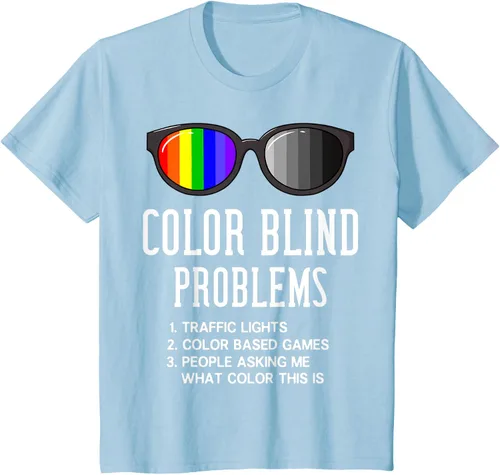 Vista 9 de Color Blind Problems - Camiseta para regalo con gafas de prueba