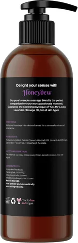 Vista 5 de Aceites de masaje dulces y sensuales para parejas, aceites de masaje románticos de cuerpo completo de mango y lavanda con aceite de almendras dulces
