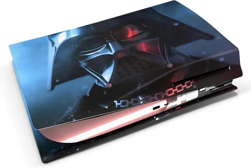 Vista 4 de GNG PS5 Consola digital DV de Starwars Skin Decal Vinal Sticker + 2 fundas de controlador