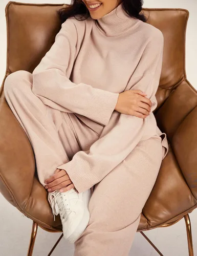 Vista 5 de Amoretu Conjuntos de 2 piezas para mujer, conjuntos de suéter de punto y pantalones de pierna ancha