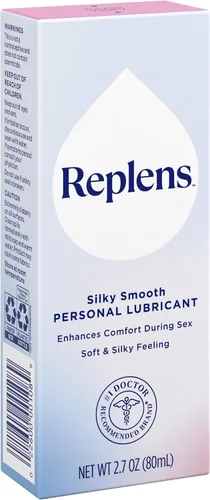 Vista 3 de Replens - Lubricante personal suave y sedoso, lubricante de silicona sin fragancia para mujeres, hombres y parejas, bienestar íntimo, deslizamiento