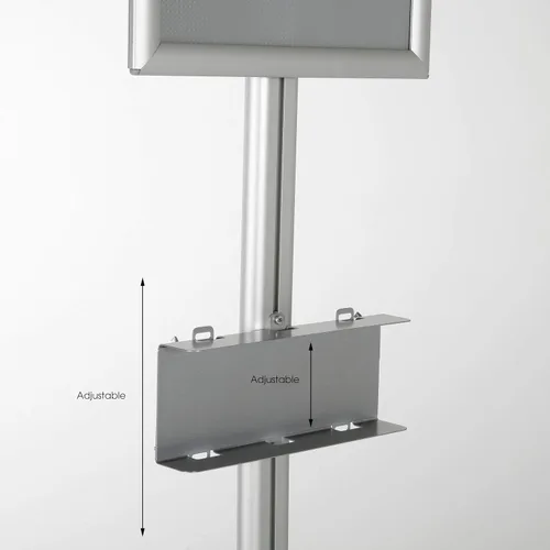 Vista 5 de M&T Displays Soporte universal de suelo para caja de productos sanitarios, máscara facial, guante desechable, tejido facial, hospital, con carga
