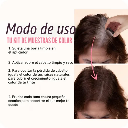 Vista 5 de BOLDIFY - Kit de muestra de polvo de línea capilar color marrón oscuro + negro