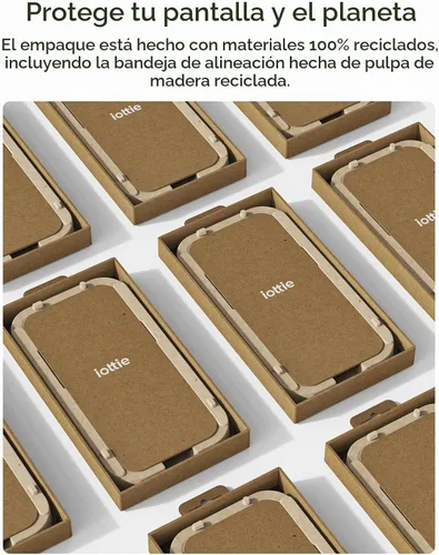 Vista 6 de iOttie Terra - Protector de pantalla de vidrio templado para iPhone 16, grado militar, dureza 9H, inastillable, resistente a los arañazos