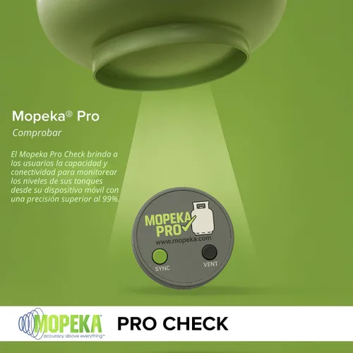 Vista 2 de Mopeka Sensor Pro Check – Indicador de nivel de sensor magnético de tanque de propano inalámbrico – Medidor de presión de tanque de gas propano