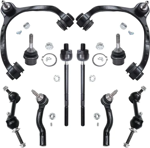 Vista 177 de Detroit Axle - Kit de suspensión delantera de 10 piezas para Chevrolet Trailblazer GMC Envoy 2004-2007 2005 2006 Soportes de brazo de control