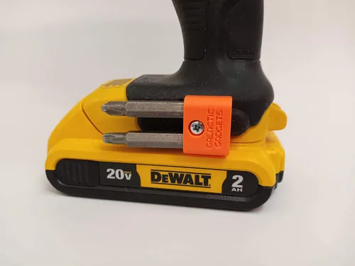Vista 10 de Soporte magnético para brocas DEWALT 20V, Galactic Gadgets (negro)