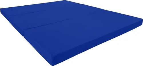 Vista 10 de Shikibuton Cama plegable en 3, espuma de alta densidad de 1.8 lbs, tamaño Twin, Full, Queen, colchones plegables. Turquesa