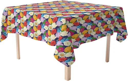 Vista 8 de Fabric Textile Products, Inc. Camino de mesa, 100% algodón, 16x72, zorros dibujados a mano