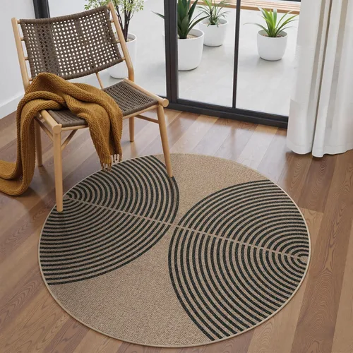 Vista 86 de Lahome Tapetes geométricos para puerta de interior para entrada, alfombra antideslizante lavable de 2 x 3 negro / neutro