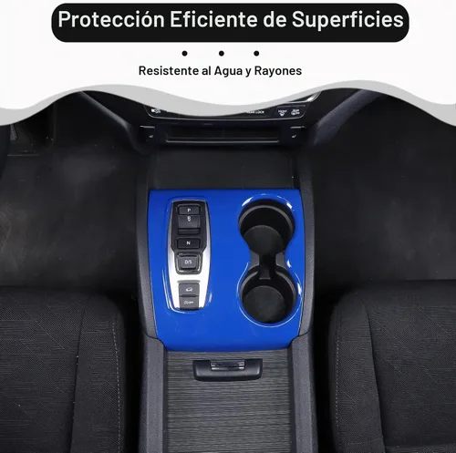 Vista 3 de Cubierta del panel de la palanca de cambios para Honda Pilot 2016-2022/Ridgeline 2020-2023/Passport 2019-2023, accesorios de plástico ABS para Azul