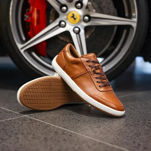 Vista 5 de Piloti Zapatos de conducción para hombre, zapatos deportivos de cuero italiano para hombre