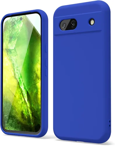 Vista 151 de oakxco para Google Pixel 6A Funda de teléfono de silicona líquida, diseño estético lindo y delgado para mujer y niña, cubierta de gel suave, lisa