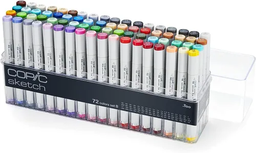 Vista 11 de Copic Sketch, Marcadores de Alcohol Ultra-combinables, Juego de 72 Piezas A