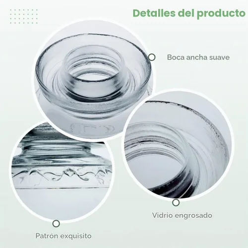 Vista 4 de Tarro de fermentación de vidrio de 1.5L/2.5L/4.5L, tarro de pepinillo sellado de gran capacidad, (B 2.5L/88oz)