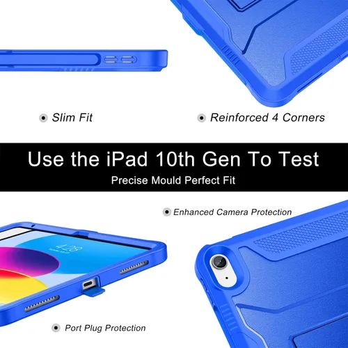 Vista 7 de Funda Soke para iPad (A16) de 11ª generación de 11 pulgadas 2025, iPad de 10ª generación de 10.9 pulgadas 2022, con protector de pantalla