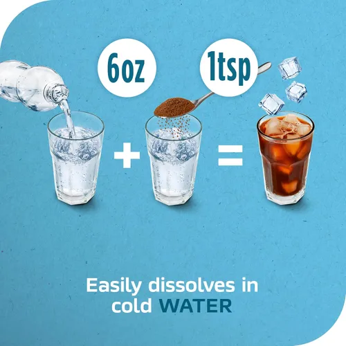 Vista 3 de NESCAFÉ Ice Roast, Café instantáneo helado, 2 frascos (170 g cada uno) Café instantáneo, tostado para helado; 2 frascos, 6 onzas cada uno