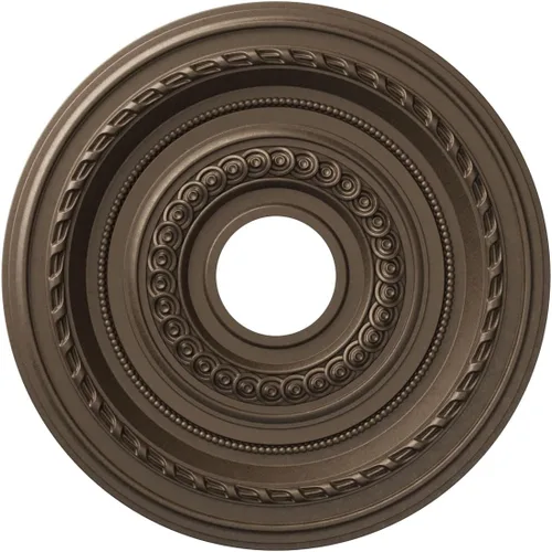 Vista 17 de Ekena Millwork CMP10CO Cole Medallón de techo de PVC termoformado (se adapta a toldos de hasta 4 1/4"), 10 "OD x 3 1/2" ID x 3/4" P
