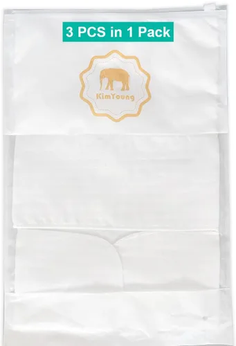 Vista 7 de Bra Liner Wick Sweat, 100% gasa de algodón, almohadillas de algodón transpirable para el sudor de los senos, 3 piezas