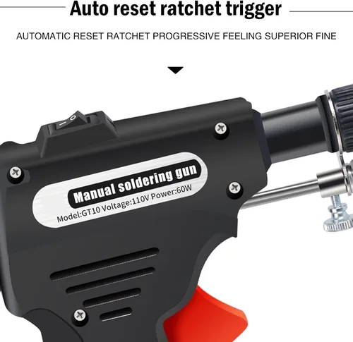 Vista 7 de Soldador de hierro multifunción, pistola de soldadura automática de mano, pistola de soldadura eléctrica para reparación de soldadura con una sola