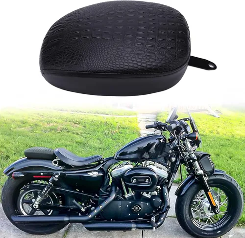 Vista 13 de DREAMIZER Asiento de Motocicleta para Conductor Asiento Delantero Individual Compatible con Sportster 48 72 Iron 883 XL883 Forty Eight XL1200 Negro